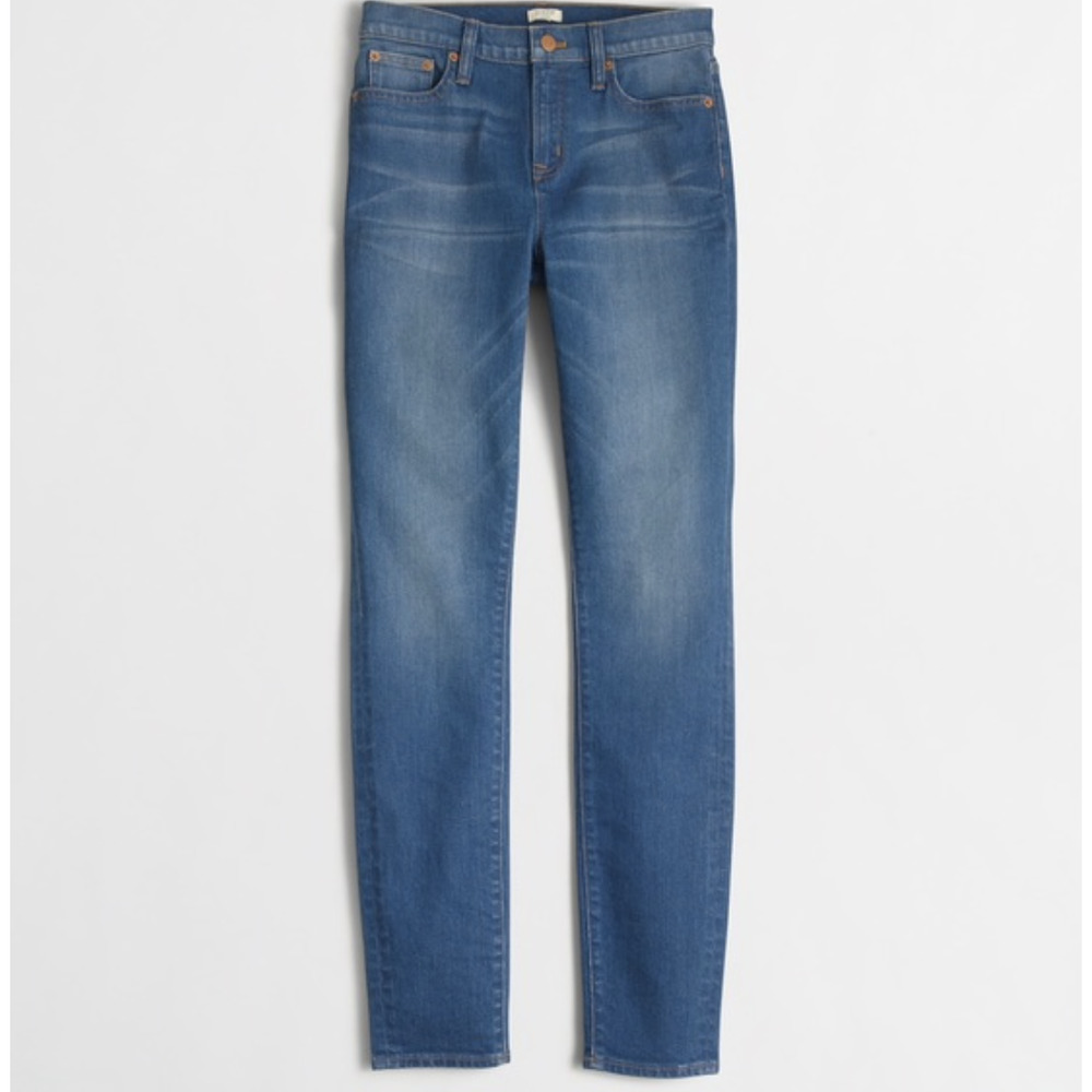 J. Crew Factory Daisy Wash High-Rise Stretch Skinny Jeans 26.